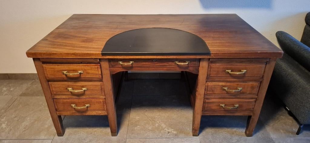 Antiek Eiken Bureau, Huis en Inrichting, Bureaus, Ophalen, Overige typen, Gebruikt, Hout