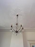 Klassieke kristallen kroonluchter – 8 lichtpunten – vintage, Ophalen, Zo goed als nieuw