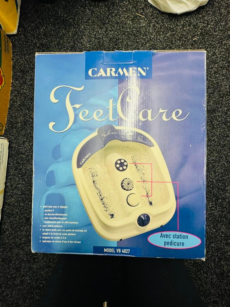 Carmen VB 4027 FeetCare voet massage bad, Ophalen of Verzenden, Zo goed als nieuw, Hand- en Voetverzorging