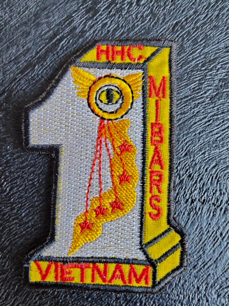 SAIGON - Patch - 1st MIBARS - US Military Intelligence - Vie, Ophalen of Verzenden, Landmacht, Amerika, Embleem of Badge