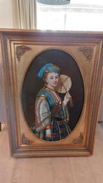 Leuk portret schilderij , Zeer groot 110x80, Ophalen