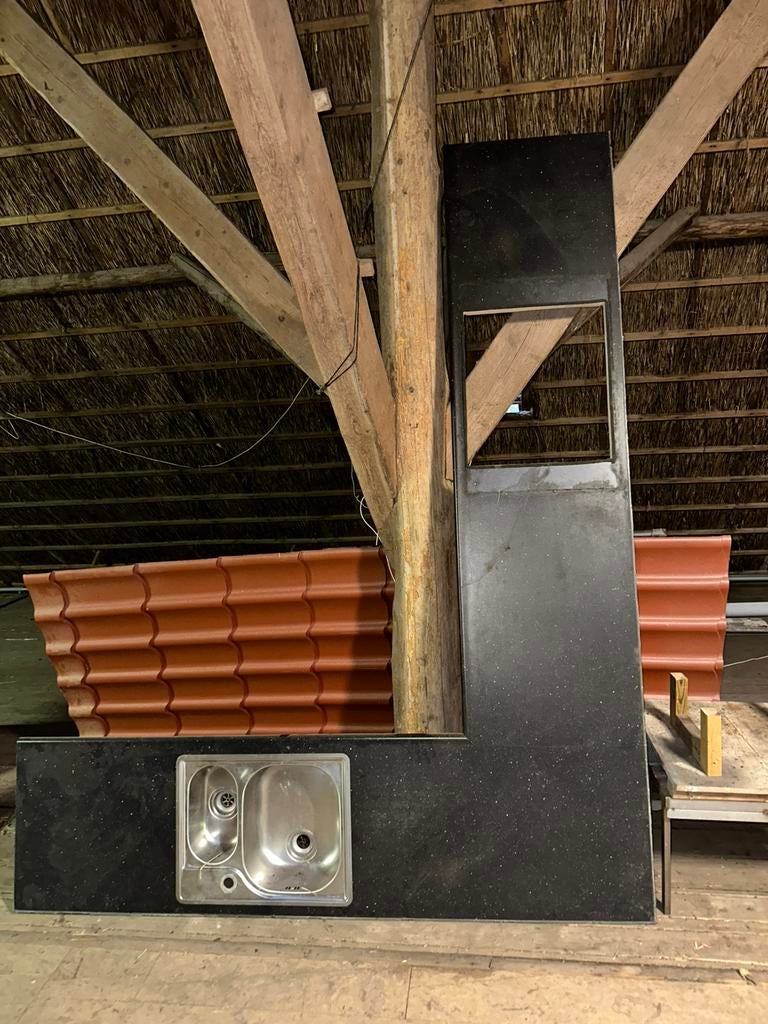 Werkblad aanrechtblad keuken, Huis en Inrichting, Keuken | Keukenelementen, Ophalen, Zo goed als nieuw