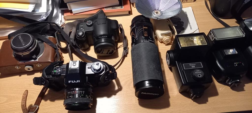 Diverse Analoge Camera's en Accessoires, Ophalen of Verzenden, Gebruikt, Spiegelreflex, Fuji