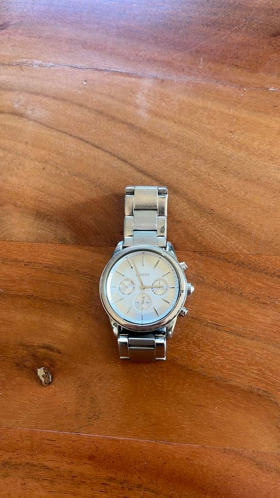 Dkny horloge, Sieraden, Tassen en Uiterlijk, Horloges | Dames, Staal, Gebruikt, Staal, DKNY