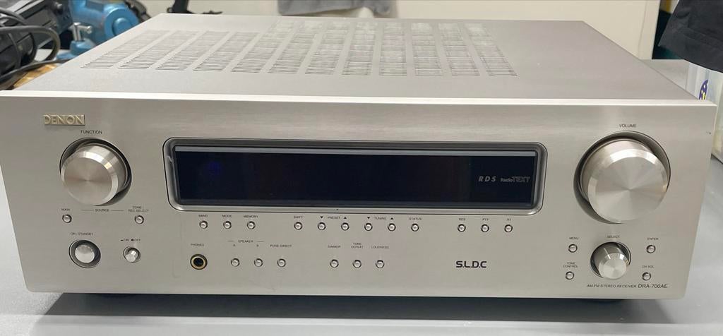 Denon DRA-700AE stereo receiver, Gebruikt, Denon, Ophalen of Verzenden, 120 watt of meer