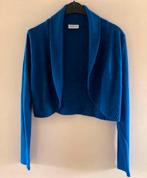 Jessica blauw bolero vestje, maat M, Ophalen of Verzenden, Gedragen, Maat 38/40 (M), Blauw
