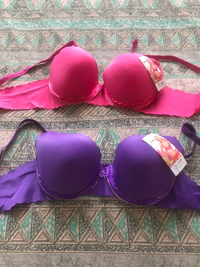 2 stuks nieuwe bh roze --paars--kaartje eraan, Ophalen of Verzenden, Paars, BH