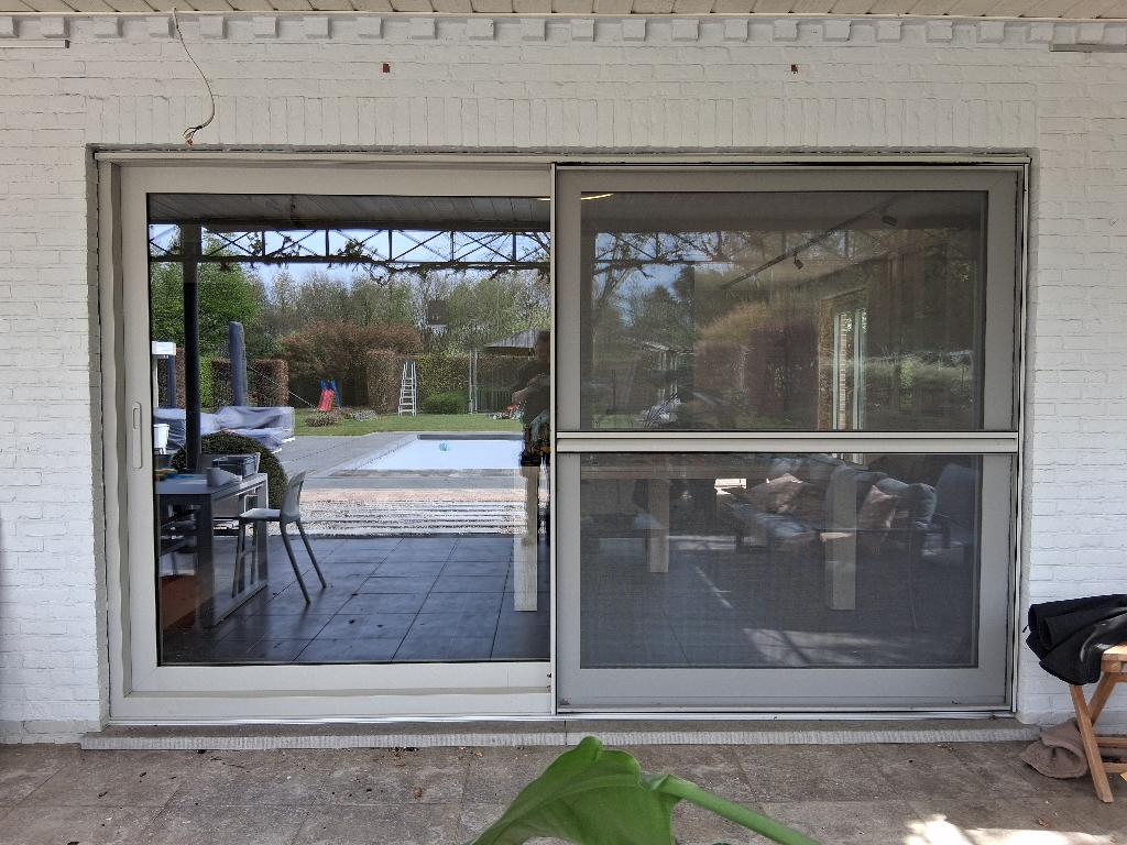 Aluminium Schuifpui + Hor Hr++ bezorgen factuur mogelijk, 225 cm of meer, Aluminium, Ophalen of Verzenden, Zo goed als nieuw