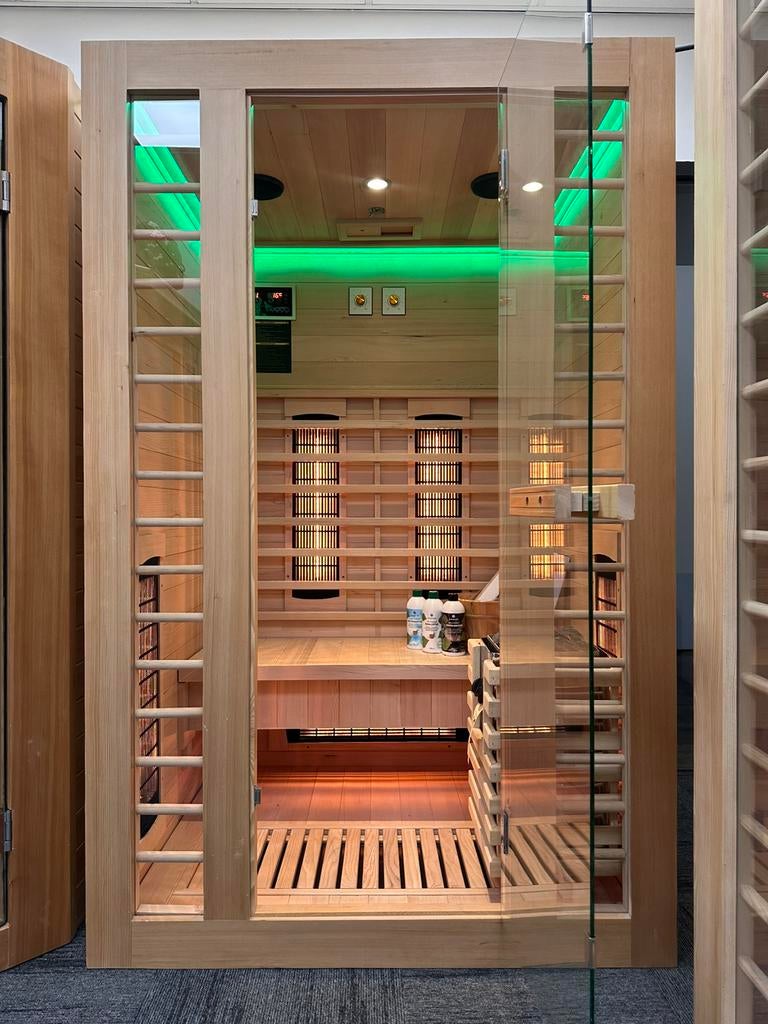 COMBI SAUNA INFRAROOD MET OPGIETKACHEL GRATIS MONTAGE! 🚚, Sport en Fitness, Sauna, ., Fins of Traditioneel, Ophalen of Verzenden