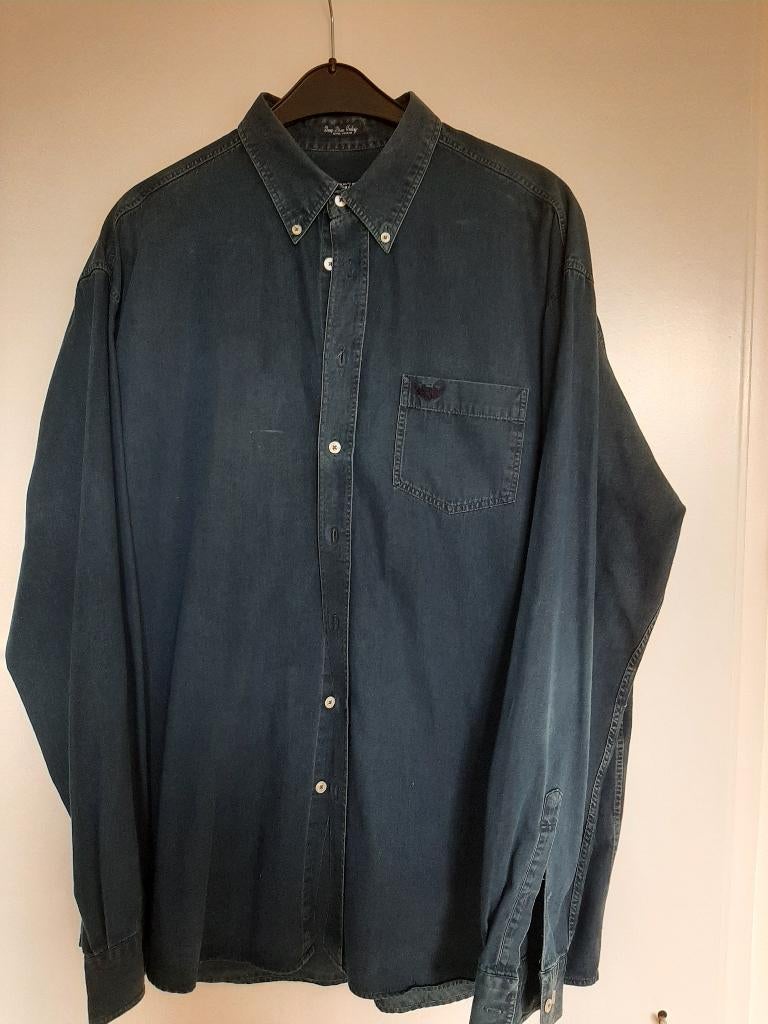 Jeans overhemd, Kleding | Heren, Blauw, Ophalen of Verzenden, Zo goed als nieuw, Overige halswijdtes