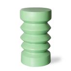 HKliving Bijzettafel Stoneware Green Aardewerk, 45 tot 60 cm, Overige materialen, Minder dan 55 cm, Rond