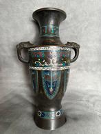 Antieke Japanse Bronze Vaas Qing Dynasty, Antiek en Kunst, Ophalen of Verzenden