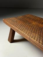 Salontafel Brutalist eiken massief jaren 70, Ophalen of Verzenden