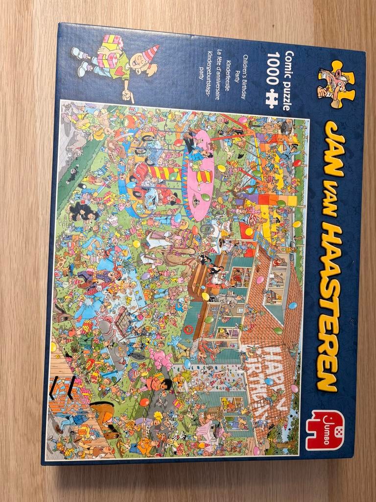 Jan van Haasteren Kinderfeestje Comic Puzzel 1000 stukjes, Ophalen of Verzenden, Meer dan 50 stukjes, Gebruikt, 6 jaar of ouder