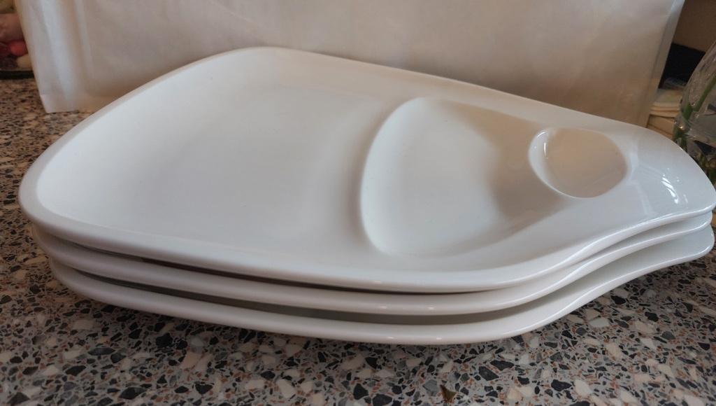 3 borden groot Villeroy & Boch Wit BBQ Passion Steakbord, Huis en Inrichting, Keuken | Servies, Ophalen of Verzenden, Zo goed als nieuw