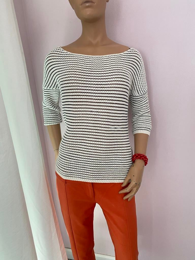 Samsøe Samsøe trui zwart/wit maat 38, Maat 38/40 (M), Zwart, Ophalen of Verzenden, Zo goed als nieuw