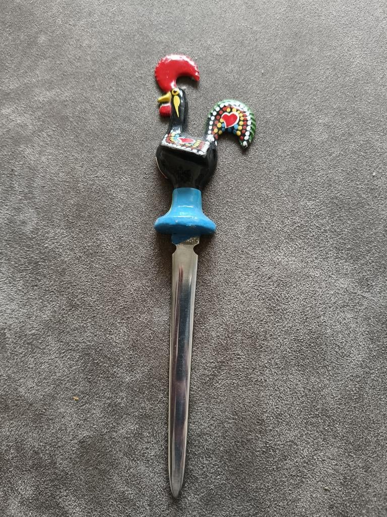 Portugese briefopener met haan van Barcelos, Ophalen of Verzenden, Gebruikt