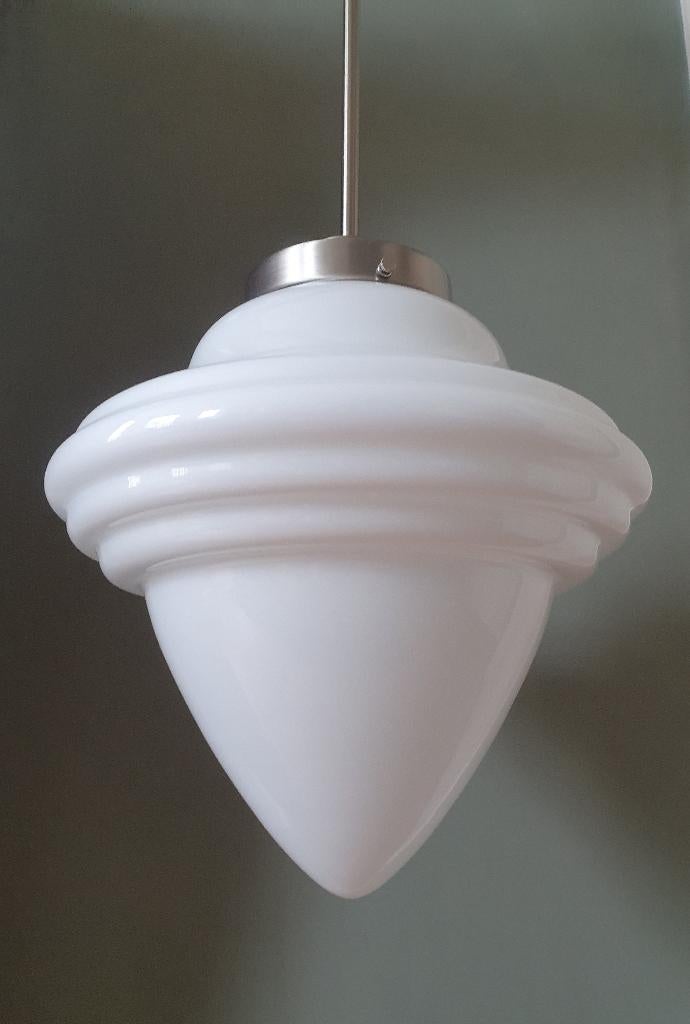 Art Deco Hanglamp - Heruitgave Art Deco lamp 'Eikel' Giso, 50 tot 75 cm, Art deco, klassiek, vintage, retro, Ophalen of Verzenden