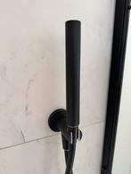 Zwarte inbouw doucheset met glazen douchewand, Ophalen, Gebruikt, Glas, Douche