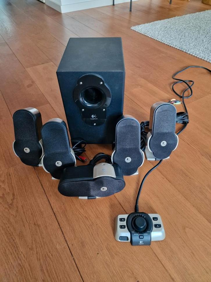 Logitech G51 PC speakerset 5.1, Computers en Software, Pc speakers, Ophalen