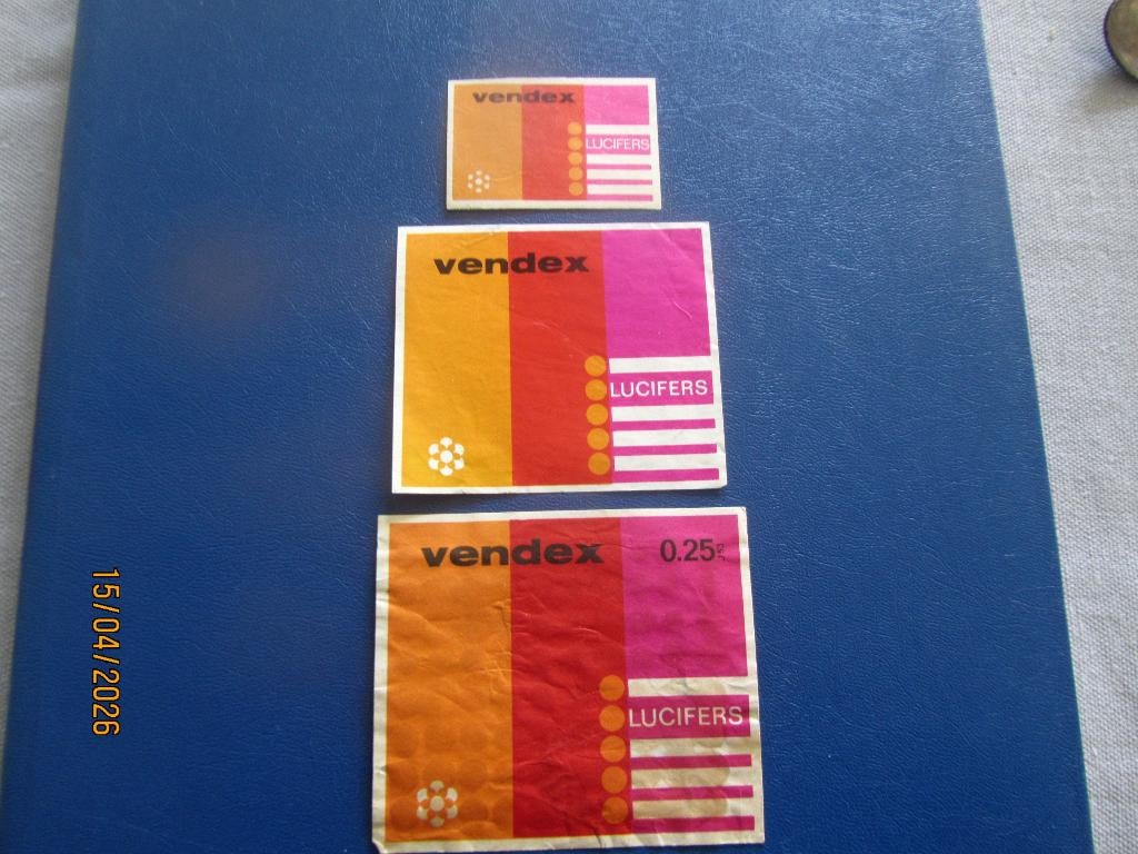 Lucifer Paketiket 2x + KLein Vendex Vroom & Dreesman, Ophalen of Verzenden, Gebruikt, Luciferdoosjes of -merken