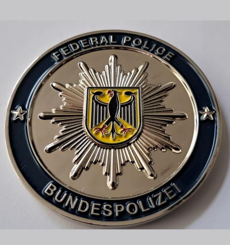 Coin Bundespolizei Euro 2024, Verzamelen, Ophalen of Verzenden, Landmacht, Nederland, Embleem of Badge