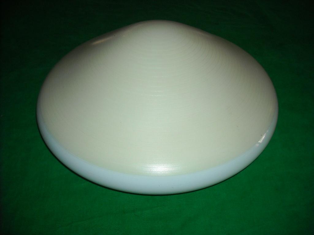 jaren 50 plafonniere plafond lamp plafondlamp glazen kap oud, Antiek en Kunst, Ophalen of Verzenden