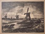 Lithografie molens in de Zaan van A. Colnot, Antiek en Kunst, Ophalen of Verzenden
