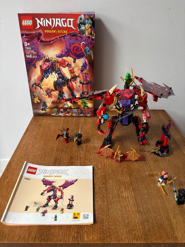 Lego Ninjago 71832 Bliksemtand Draak van Chaos, Kinderen en Baby's, Speelgoed | Duplo en Lego, Zo goed als nieuw, Lego, Complete set