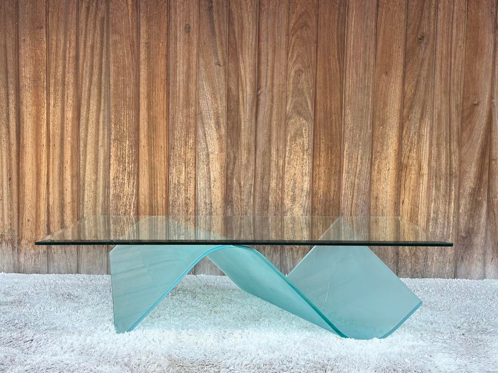 Vintage curved coffeetable by Reflex, Ophalen of Verzenden