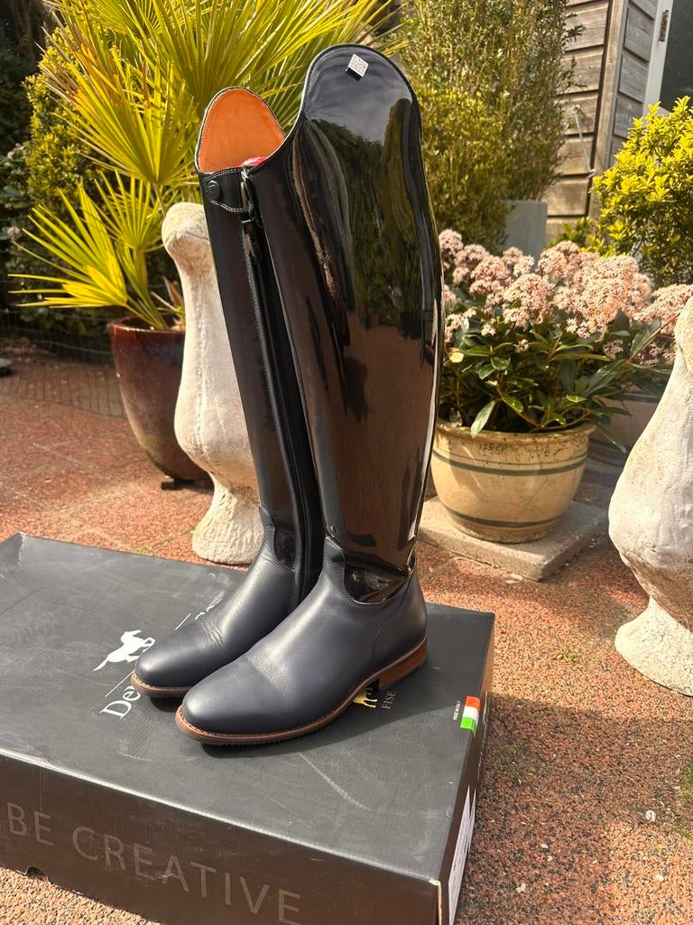 Prachtige donkerblauwe De Niro dressuurlaarzen mt 38, Ophalen, Dressuur, Nieuw, Dames
