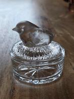 Luminarc kristallen Sieradendoosje vogel, Jaren '70-'80, Ophalen of Verzenden