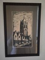 Houtsnede Monster van G.J van Kopenhagen, Ophalen of Verzenden