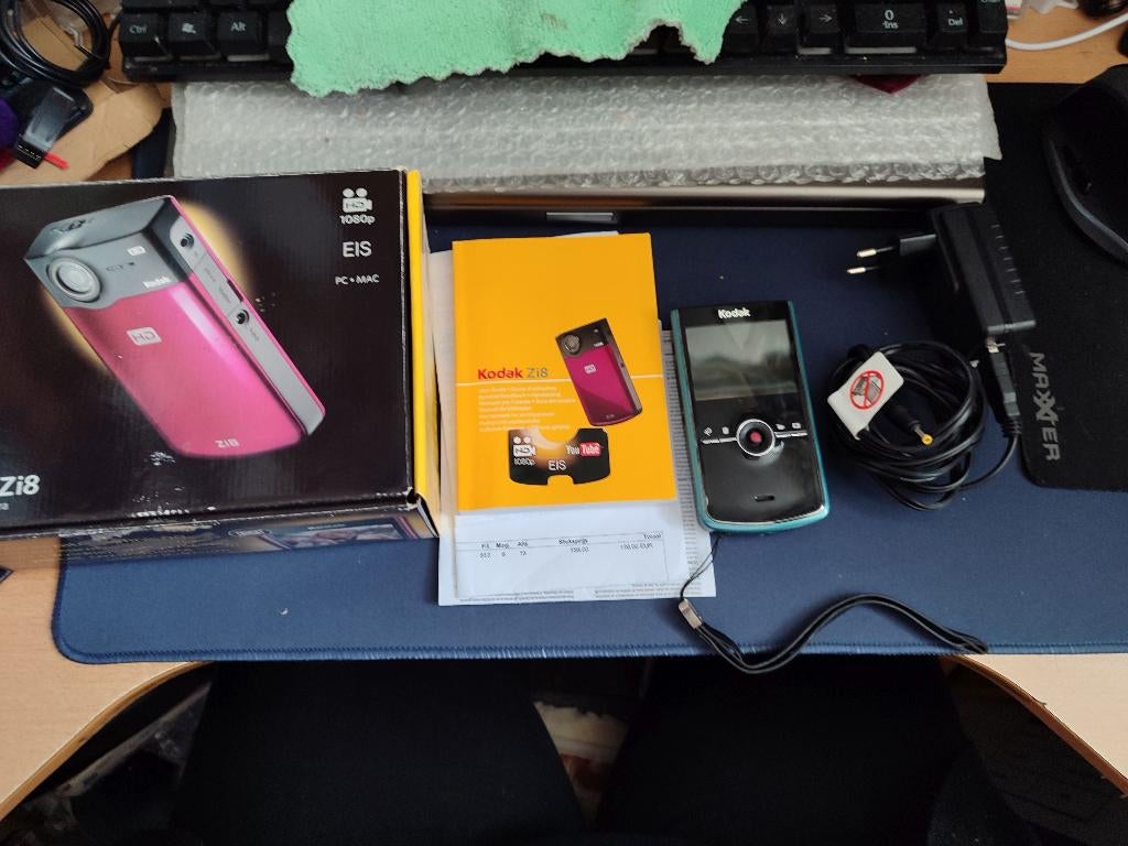 Kodak Zi8 HD Pocket Video Camera, Audio, Tv en Foto, Videocamera's Digitaal, Overige merken, Full HD, Gebruikt, 20x of meer