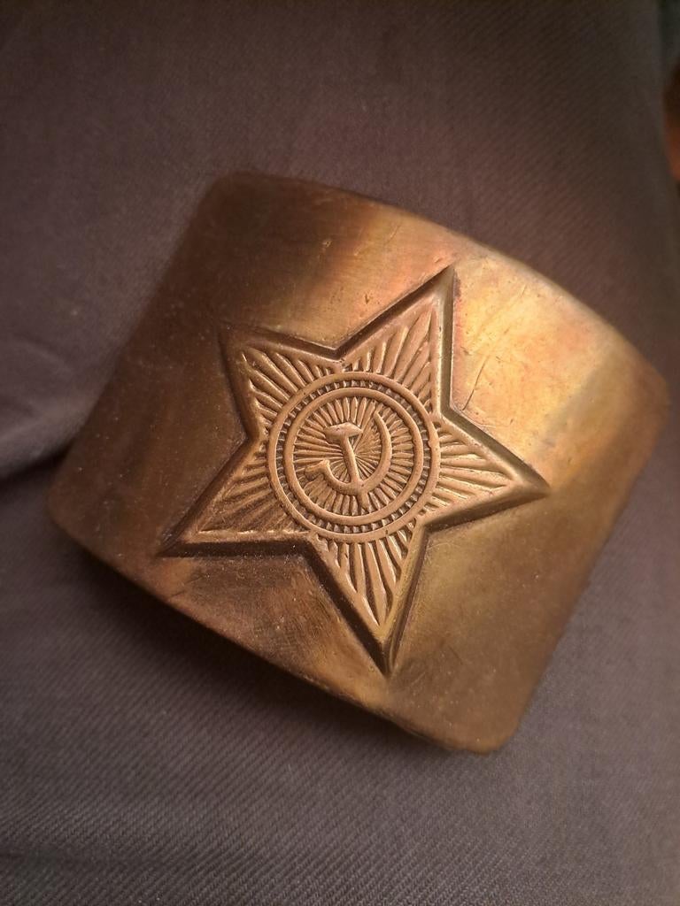 Russisch koppelslot koper, Verzamelen, Militaria | Algemeen, Ophalen of Verzenden, Landmacht, Nederland