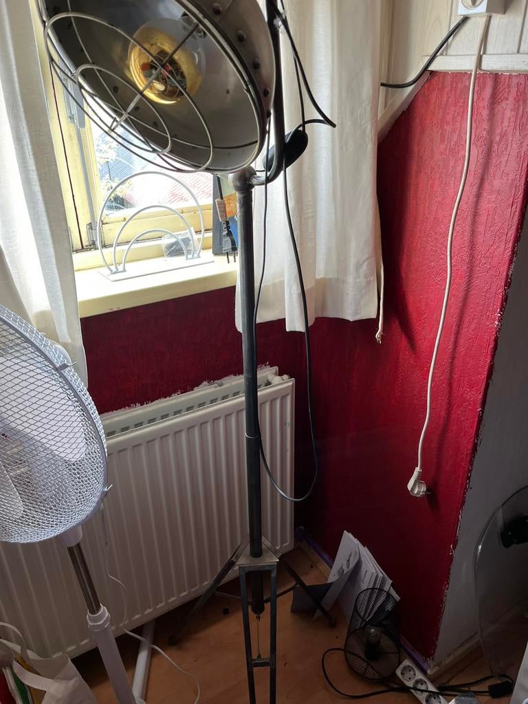 Staande lamp, Ophalen, Zo goed als nieuw, Metaal, 150 tot 200 cm