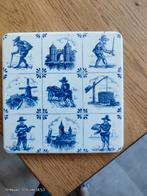 Delfts blauw tegeltableau met Hollandse taferelen, Antiek en Kunst, Ophalen of Verzenden