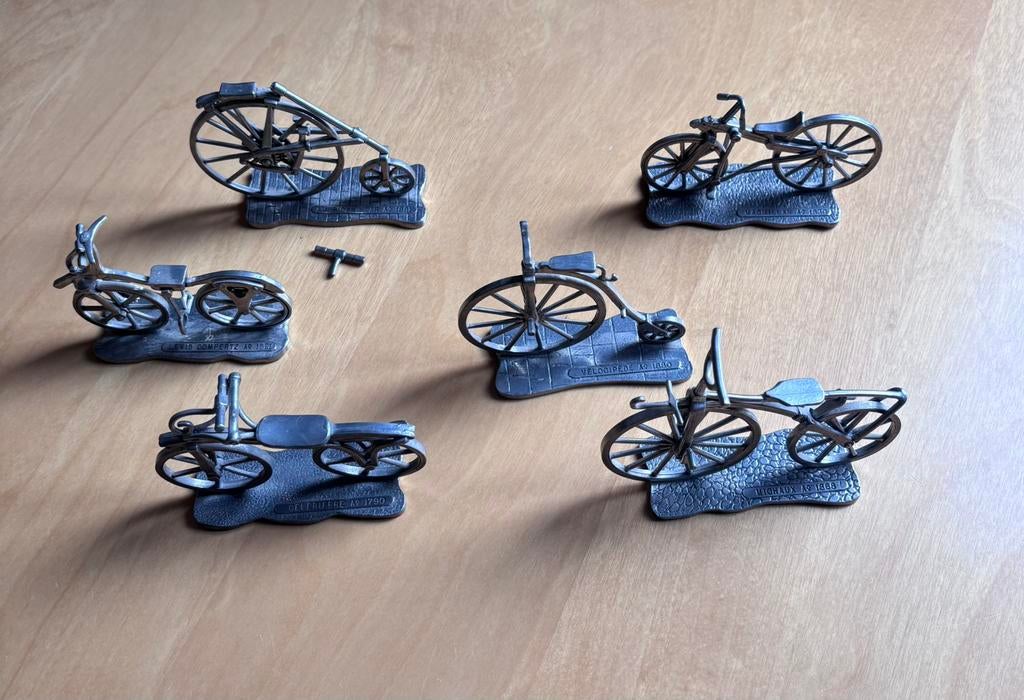 6 Artil Specials Utrecht fietsen 1790-1881 92%Tin, Antiek en Kunst, Antiek | Tin, Ophalen of Verzenden