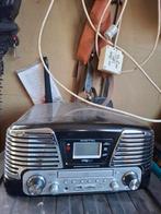 Radio met cd en platenspeler, Pitch-regelaar, Zo goed als nieuw, Platenspeler, Ophalen