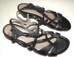 Ecco sandalen met sleehakje maat 41, Ecco, Zwart, Zo goed als nieuw, Sandalen of Muiltjes