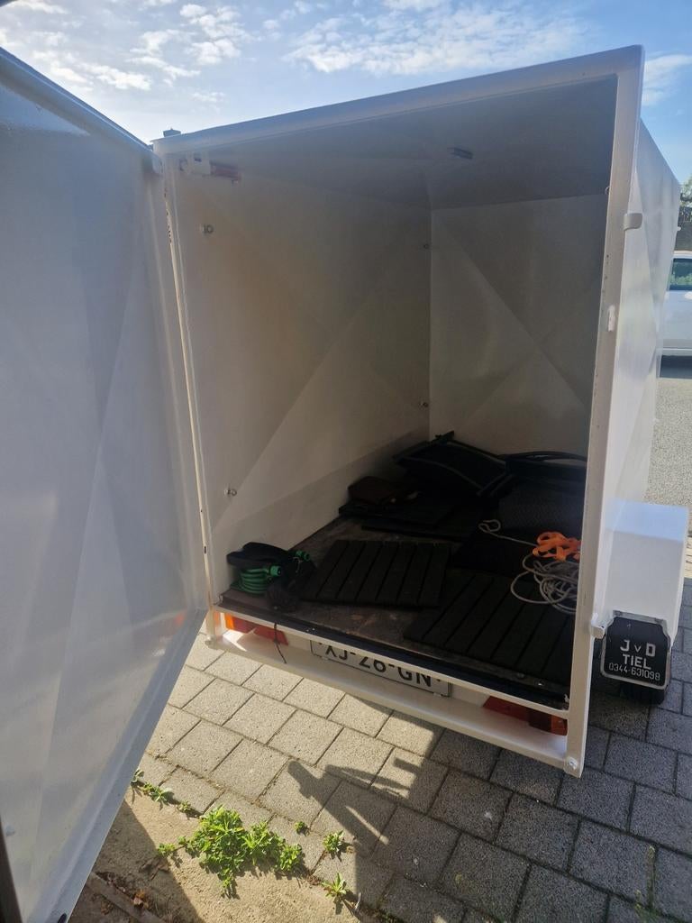Dichte aanhangwagen met reservewiel., Auto diversen, Aanhangers en Bagagewagens, Ophalen, Gebruikt