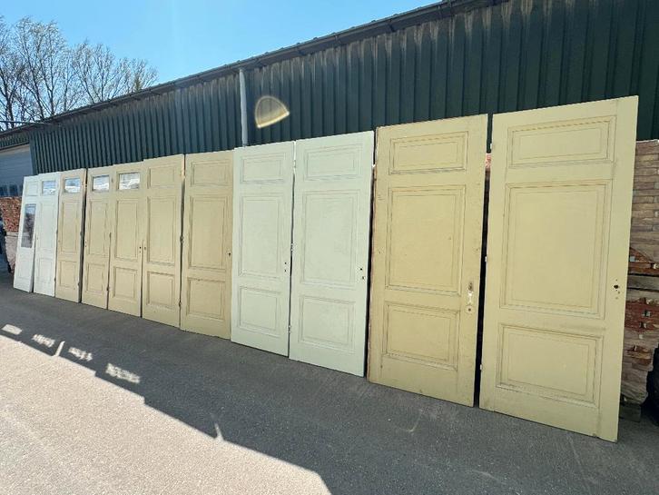 Serie paneeldeuren uit 1 pand 5 met glas en 6 zonder., Antiek en Kunst, Curiosa en Brocante, Ophalen