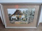 Schilderij huis in bos - Gesigneerd - Toon Bosveld, Ophalen