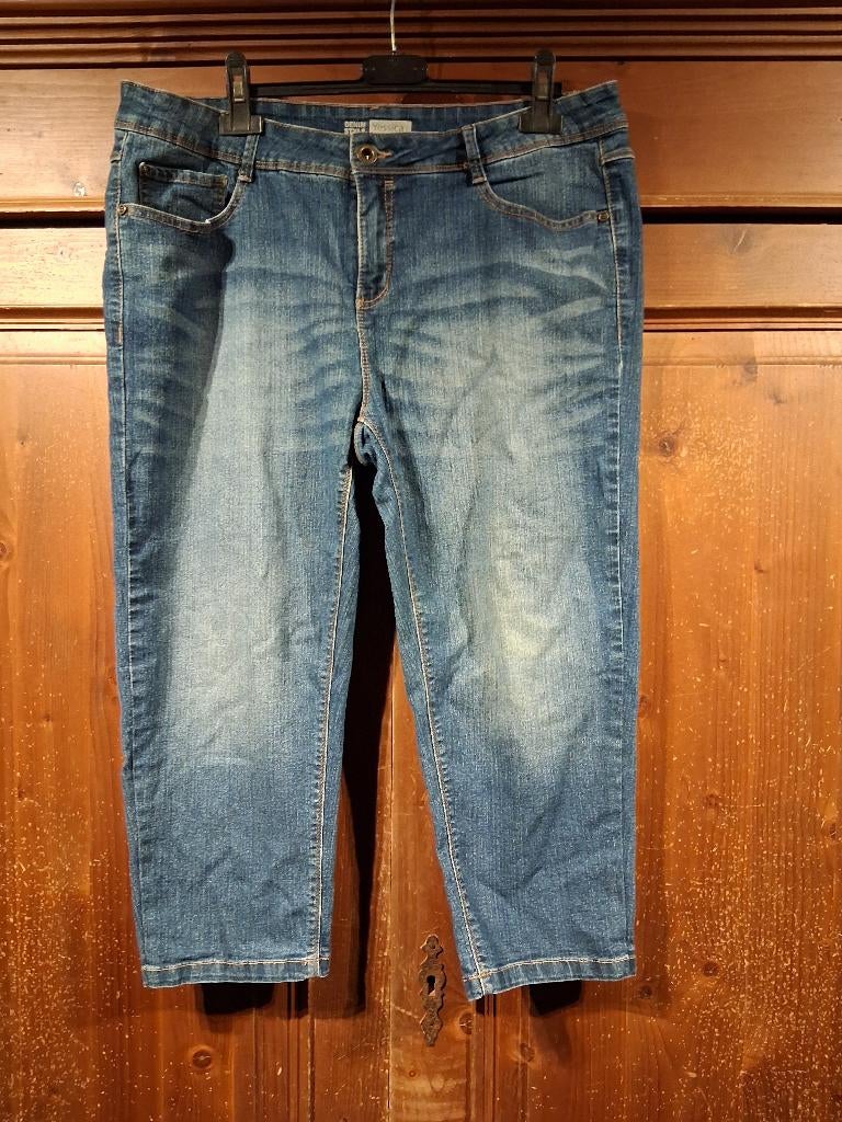 capri jeans Yessica mt 42, Blauw, Maat 42/44 (L), Ophalen of Verzenden, Zo goed als nieuw