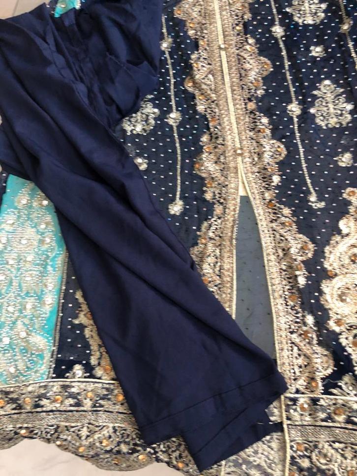 Bollywood Salwar Kameez Anarkali Lehenga met Strass, Kleding | Dames, Gelegenheidskleding, Zo goed als nieuw, Overige typen, Maat 38/40 (M)