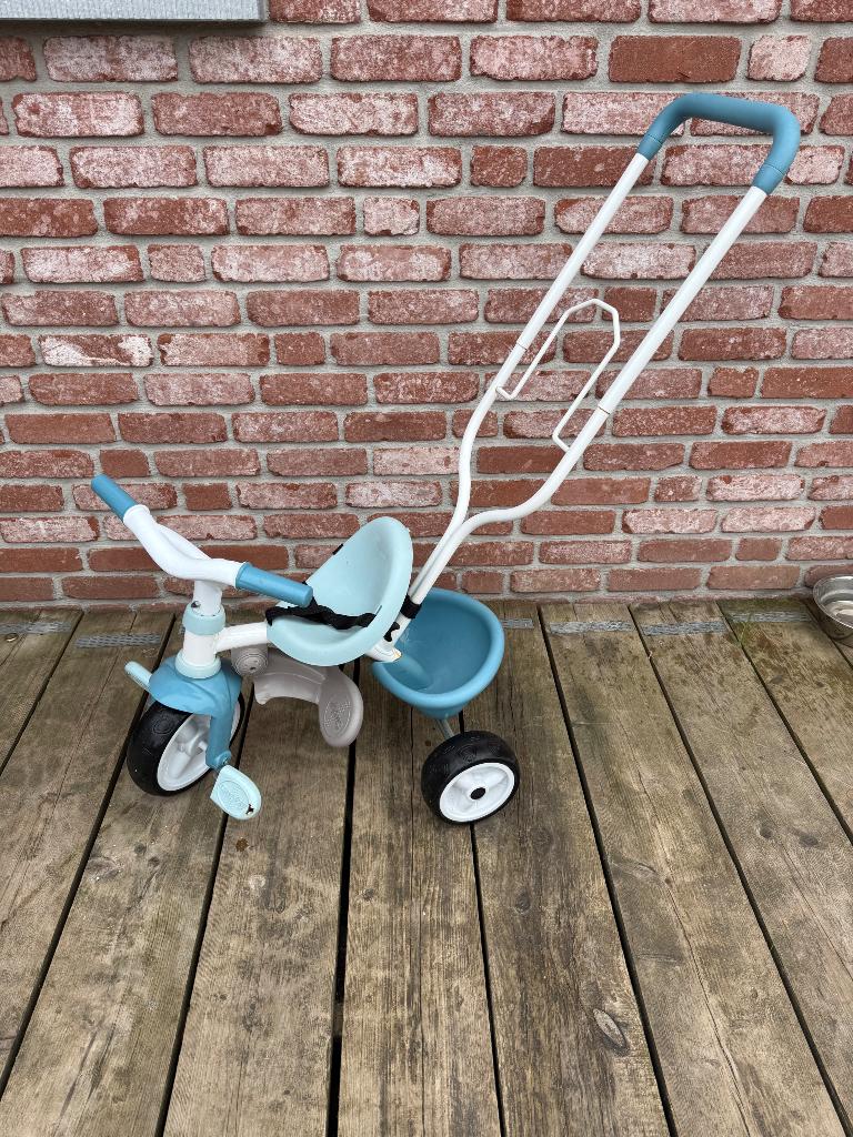 Smoby driewieler, Ophalen, Zo goed als nieuw, Duwstang