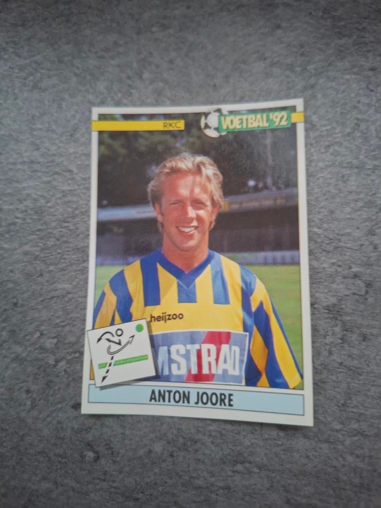 Panini sticker Voetbal 92. Speler Anton Joore RKC Waalwijk., Verzenden, Zo goed als nieuw, Sticker
