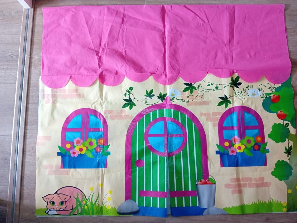 Tafeltent Speelhuisje voor Kinderen - 135x73 cm, Ophalen of Verzenden, Gebruikt, Jongen of Meisje