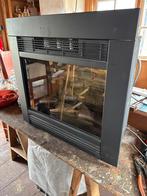 Zwarte elektrische haard, Huis en Inrichting, Haarden, Ophalen, Gebruikt, Inbouwhaard, Elektrische haard