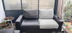 Zwart lederen bankstel, 2,5 en 3,5 zits, Ophalen, Gebruikt, Overige maten, 75 tot 100 cm